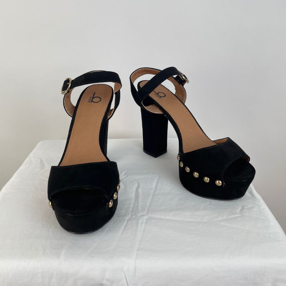 Suede Studded Platforms